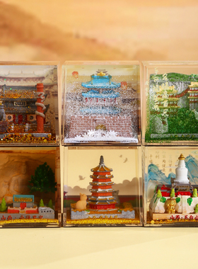 山西文创纪念品城市旅游景点盲盒