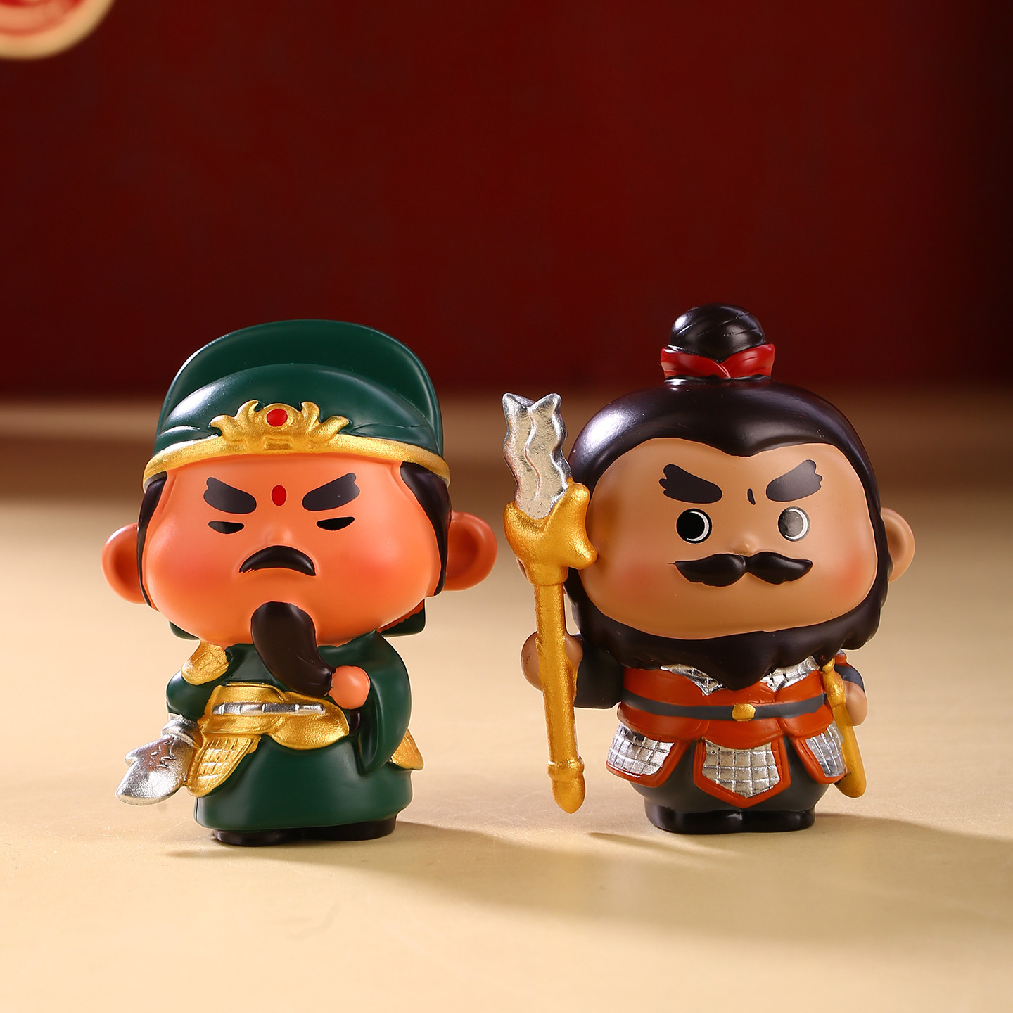 成都武侯祠文创纪念品诸葛亮摆件刘备关羽三国博物馆周边人物手办