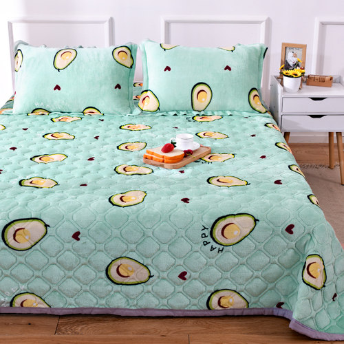 冬季加厚法兰绒毛毯加绒床单单件盖毯办公室午睡单人珊瑚绒毯子 - 图2