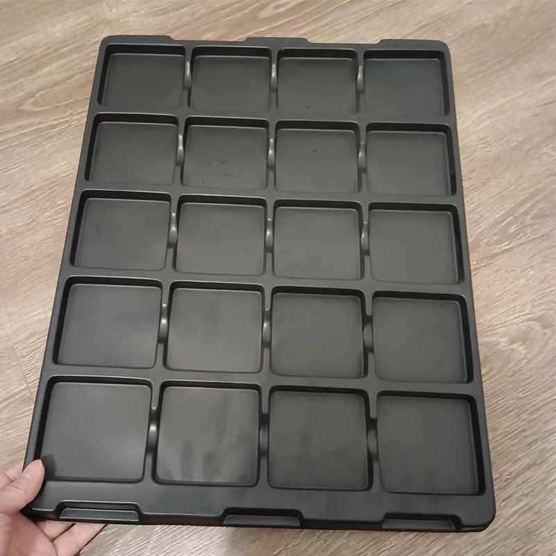 20格防静电周转吸塑盘PCBA板电子元器件出货打包专用吸塑盒厂家 - 图0