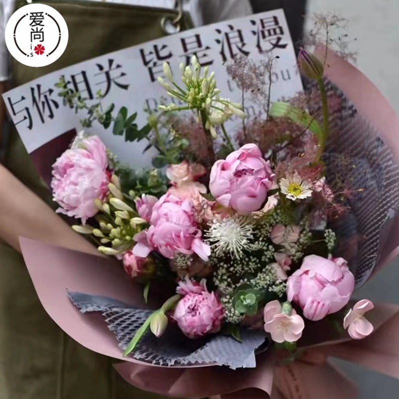 七夕情人节玫瑰之约包装纸复古艺术纸韩式花束玫瑰花包花纸海报纸