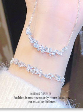 吼天！爆闪纯银紫藤花项链在这！