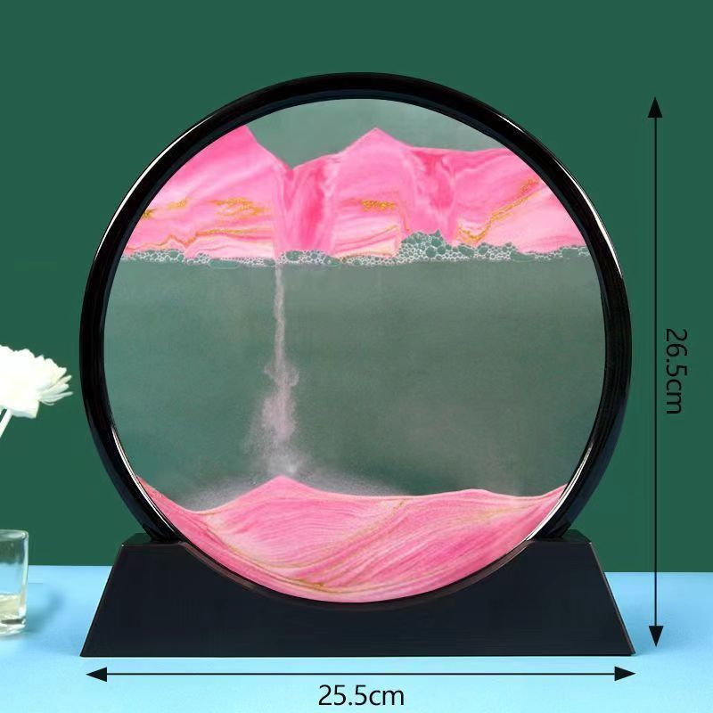 卧室小摆件流沙画摆件家居饰品公室酒柜装饰轻奢艺术小摆件礼物 - 图3