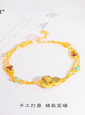越南掉色不禄生莲流苏葫芦首饰新中式沙耳饰女璞佐久手链金福项链