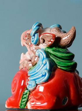 国潮小貔貅陶瓷家居摆件瑞兽礼物