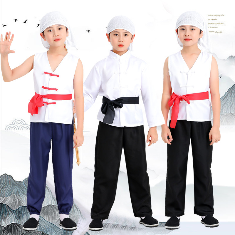 农民村姑舞台剧八路儿童舞台装新四军红军嘎子白毛女雨来乡村风男,淘宝优惠券,粉丝福利购,淘宝优惠卷