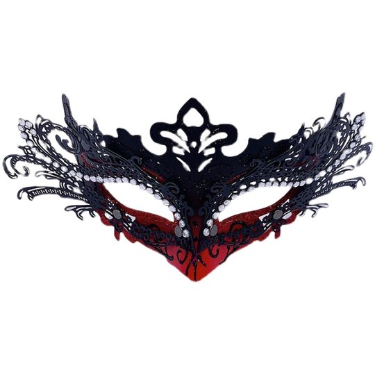 Masquerade princess mask female half face metal mask