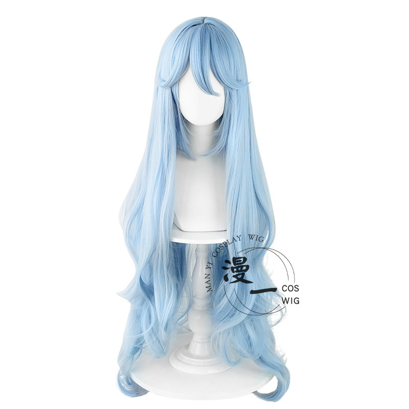 漫一无需修剪剧场版绫波丽长发 cos假发仿真头皮顶头饰有售_虎窝淘