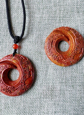 泗滨砭石吊坠挂件石来运转