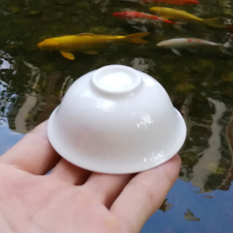 白瓷品茗杯陶瓷品茶杯功夫茶小茶杯闻香杯纯白大反口30cc功夫茶具,淘宝优惠券,粉丝福利购,淘宝优惠卷