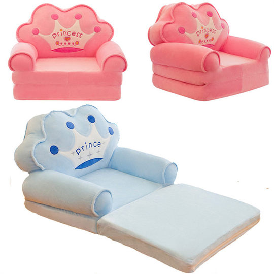 Sofá plegable para niños, asiento de dibujos animados, jardín de infantes