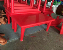 New kindergarten plastic table integrated molding plastic table and chairs Children writing table study table and chairs