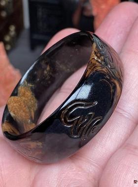 海柳神木阁手镯天然黑珊瑚