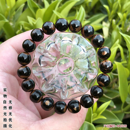 天然收藏级海柳手串男女士情侣手珠手链圆佛珠念珠山水纹10mm包邮 - 图2