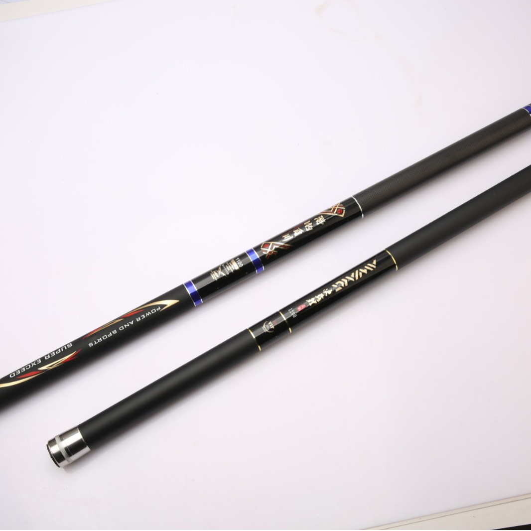 手竿短节竿超轻硬鱼竿炮杆打窝竿碳素鱼竿8/10/11/12/13米 - 图1