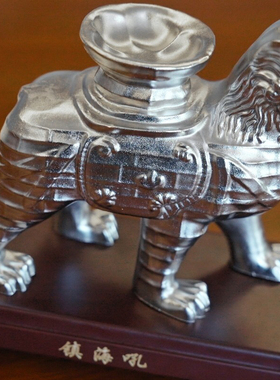 沧州铁狮子镇海吼地标不锈钢摆件铁铸造工艺品招财镇宅保平安