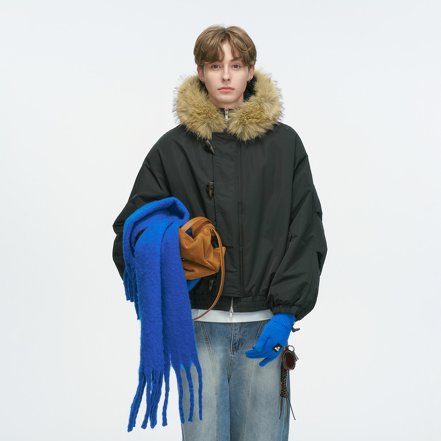 Dream made美式牛角扣毛领连帽棉服男女款冬季加厚派克服棉衣外套,淘宝优惠券,粉丝福利购,淘宝优惠卷