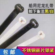 100 million passenger boat with stainless steel nylon tie cable steel buckle insert sheet tie 4 * 200 8 * 240 10 * 300