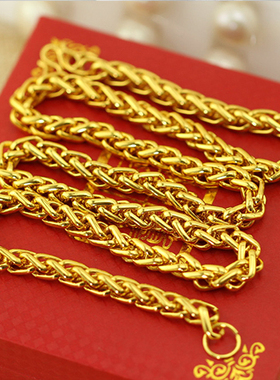 越南沙金项链男久霸气演出道具