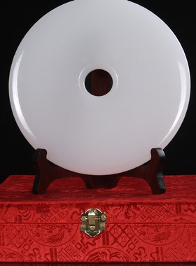 玉石摆件平安扣中式玄关工艺礼品