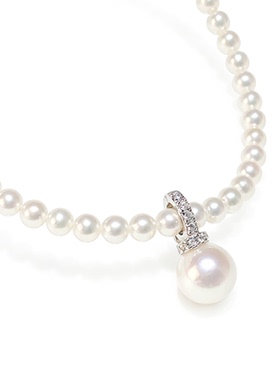 浙江诸暨天然淡水真珍珠单颗万能扣纯银项链吊坠女士轻奢高级感