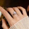 Zhejiang Zhuji Natural Freshwater True Pearl Set Women's Micropaved Zircon Earrings Ring Pendant Light Luxurious and High-end