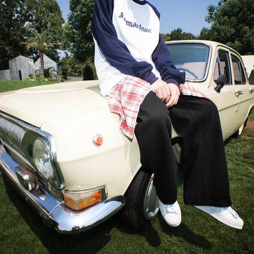 lemanism卡其色棕色裤子男春秋情侣款长裤直筒cleanfit工装休闲裤 - 图2