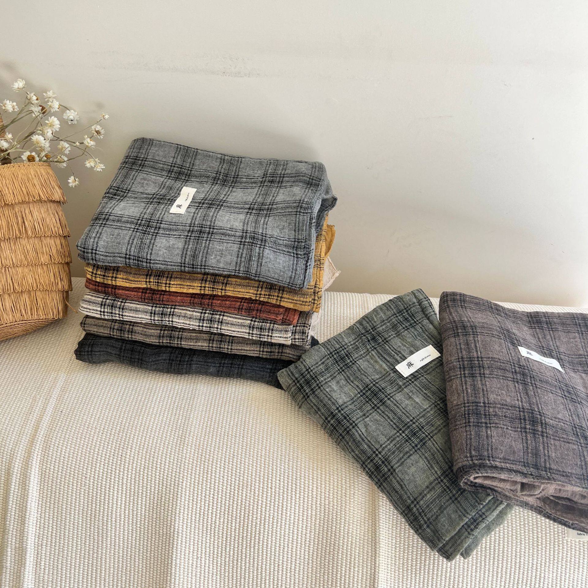 英伦风新款围巾女春秋百搭亚麻格子丝巾加大薄款长款披肩秋冬纱巾,淘宝优惠券,粉丝福利购,淘宝优惠卷