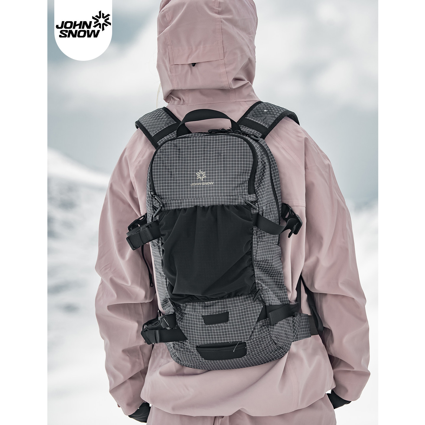 John snow滑雪背包单双板轻便户外徒步登山双肩包轻量化野雪包女,淘宝优惠券,粉丝福利购,淘宝优惠卷