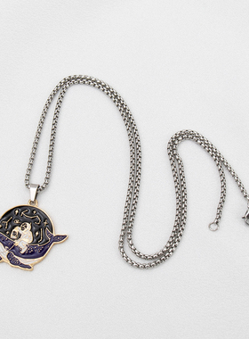 遨游宇宙项链女小众气质毛衣链