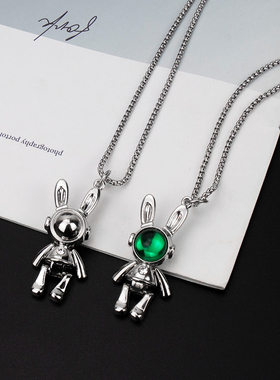 欧美嘻哈风项链男女小众毛衣链