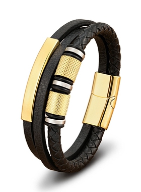 潮牌情侣钛钢轻奢转运珠手链高级