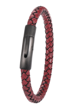 黑色真皮男士复古学生饰品手绳