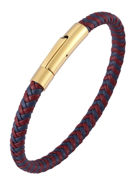 中国风蛇本命年红色皮绳手链ins风男女情侣款简约个性礼物