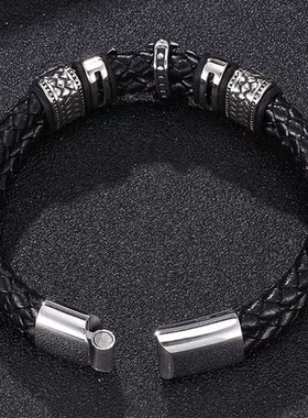 欧美风情侣本命年编织红绳手链