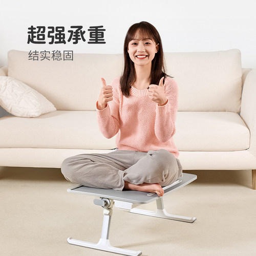 赛鲸K7床上小桌子可折叠升降阅读书桌飘窗写字学生宿舍电脑桌懒人家用笔记本支架办公桌儿童小桌板床上学习桌 - 图1