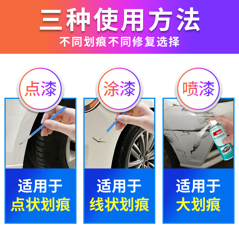 适用吉利远景S1补漆笔钛金灰汽车划痕修复自喷漆冰晶白云母熔岩红 - 图1