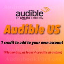 Audible credit add to any acount with audiobook Audible com 4 up and up