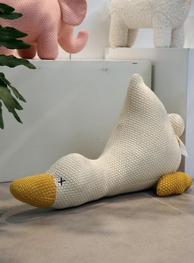 样板间儿童房针织动物公仔摆件