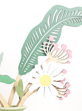 样板间儿童房立体花艺摆件