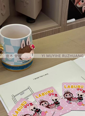 样板间labubu拉布布公仔软装摆件