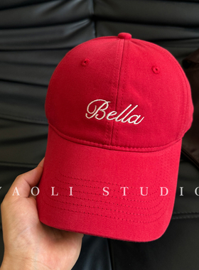 YAOLI加大帽围~美式复古Bella刺绣棒球帽子女户外遮阳鸭舌帽男潮
