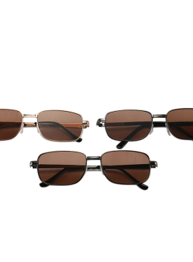 男全框天然水晶石中老年人太阳镜