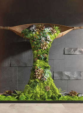 生态小品绿植景观造景室内现代