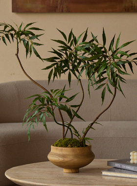 仿真绿植十大功劳花艺摆设
