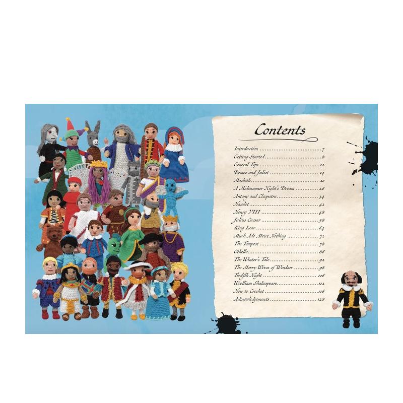 【预售】莎士比亚与织造: 钩针与编织 Hooked on Shakespeare: Crochet Projects Inspired by The Bard英文手工原版图书外版进口