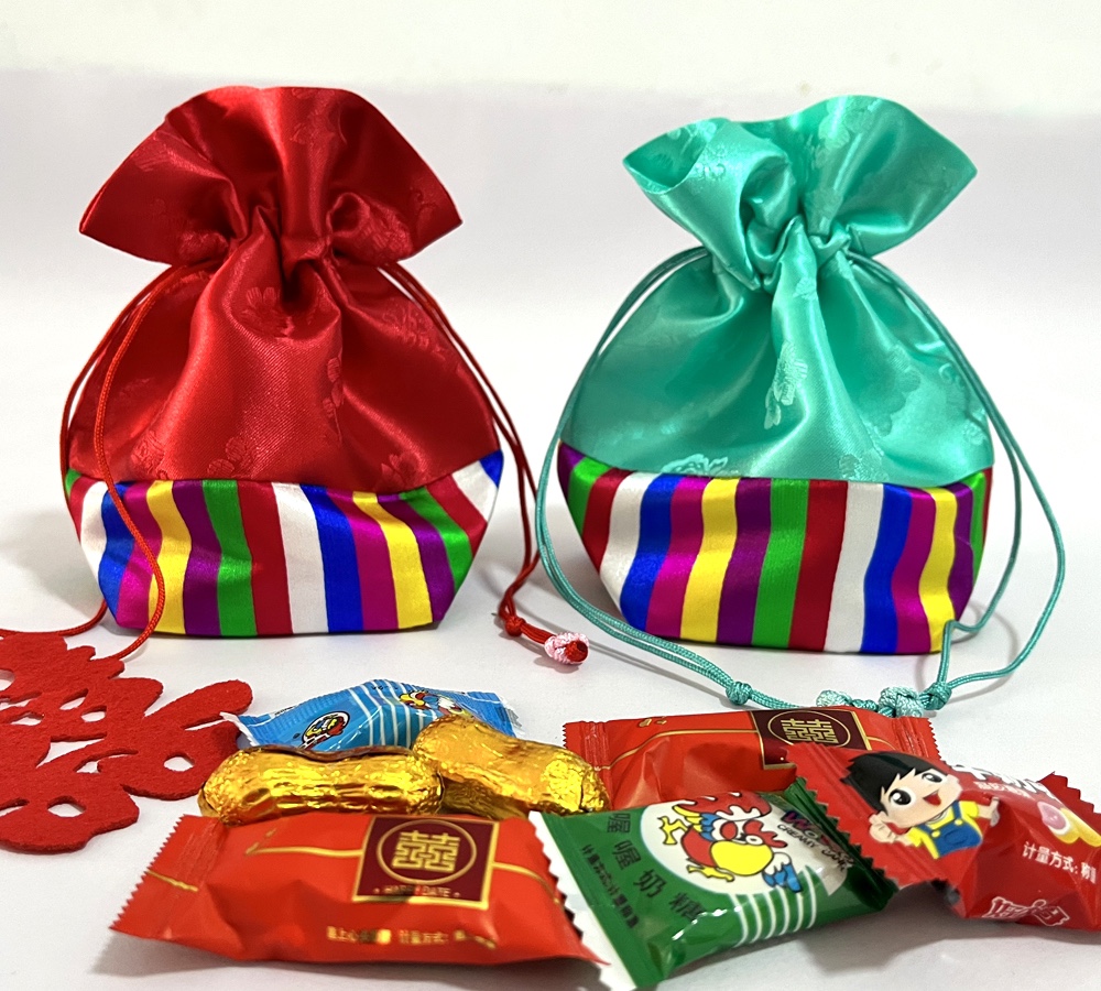 韩国朝鲜族民族特色喜糖袋子朝鲜族民族特色喜糖盒礼品礼盒袋-图1