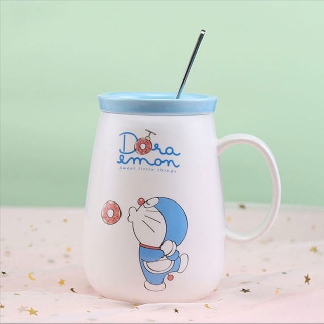 Doraemon Jingle Bell Cat Blue Fat Man Summer Mug