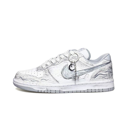 【定制球鞋】Nike Big 海月 新中式 泼墨 渐变手绘 简约百搭 低帮 - 图1