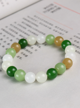 手串男女款情侣天然圆珠手链10mm